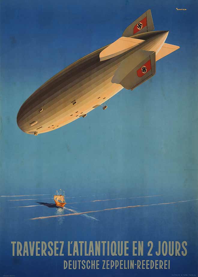 Objet du mois : Affiche Deutsche Zeppelin Reederei